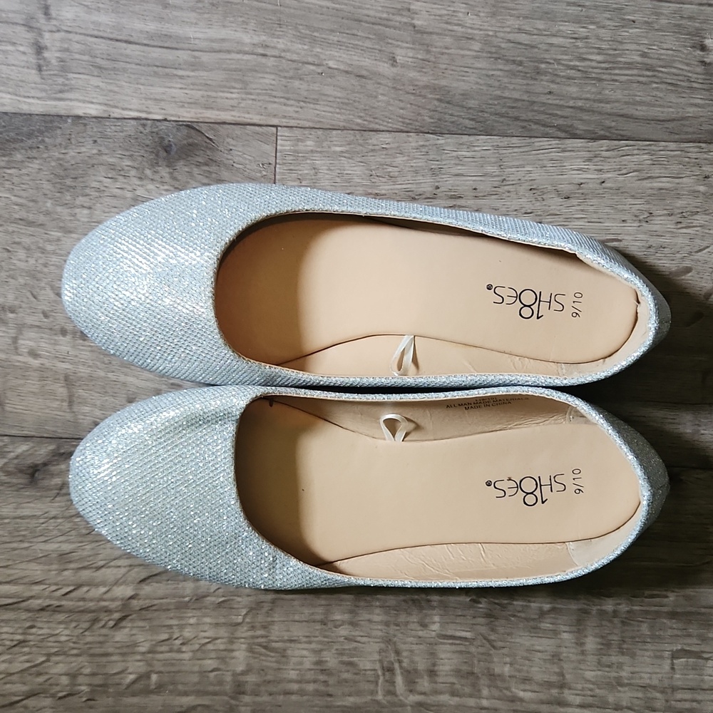 Sh18es Silver Sparkle shoes